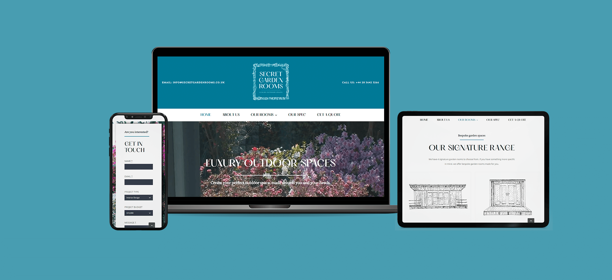 The Secret Garden Room Case study Website design build