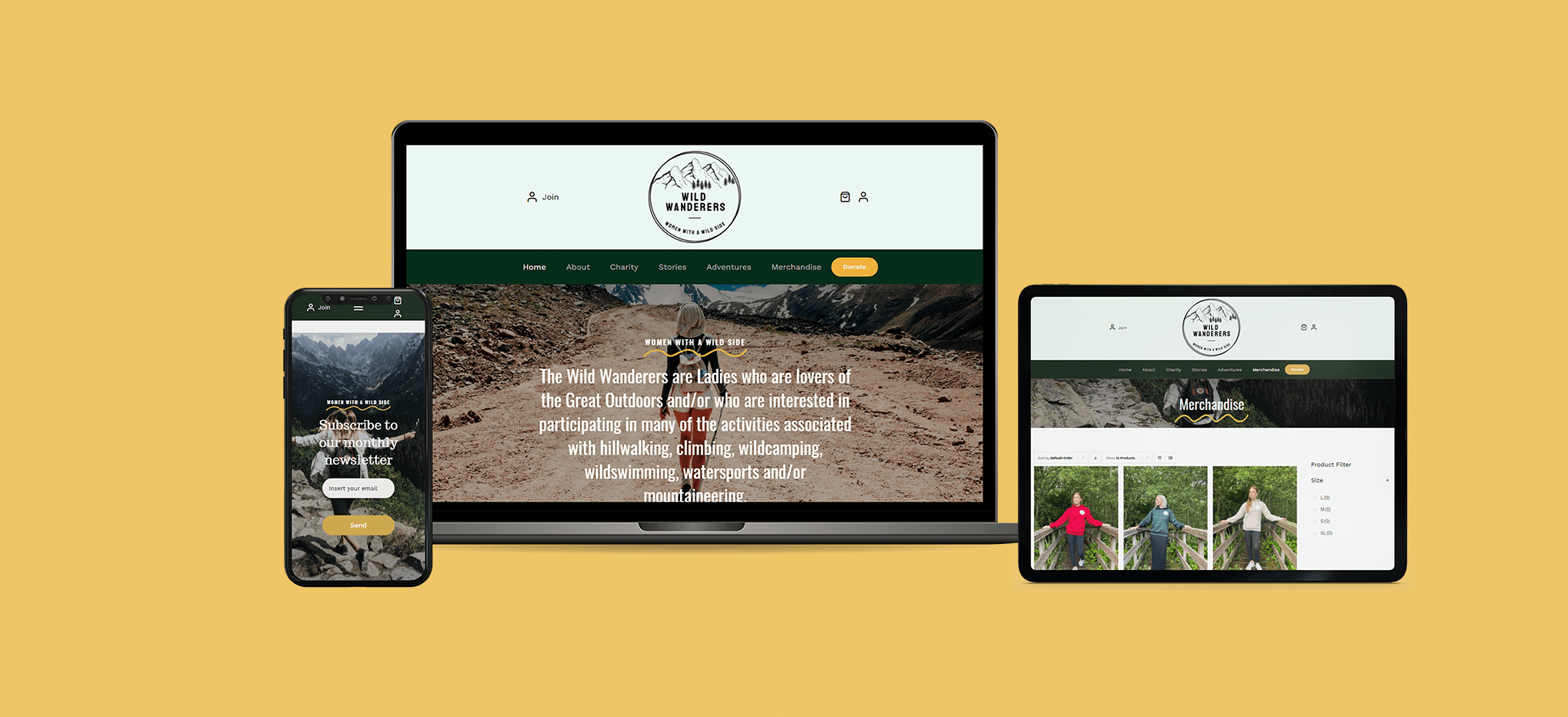 Wild Wanderers Case study Website design build