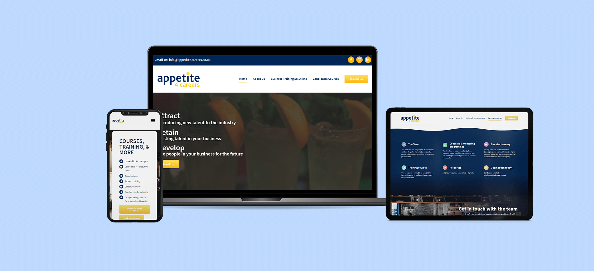 Appetite 4 Careers Appetite4Careers Case study Website design build