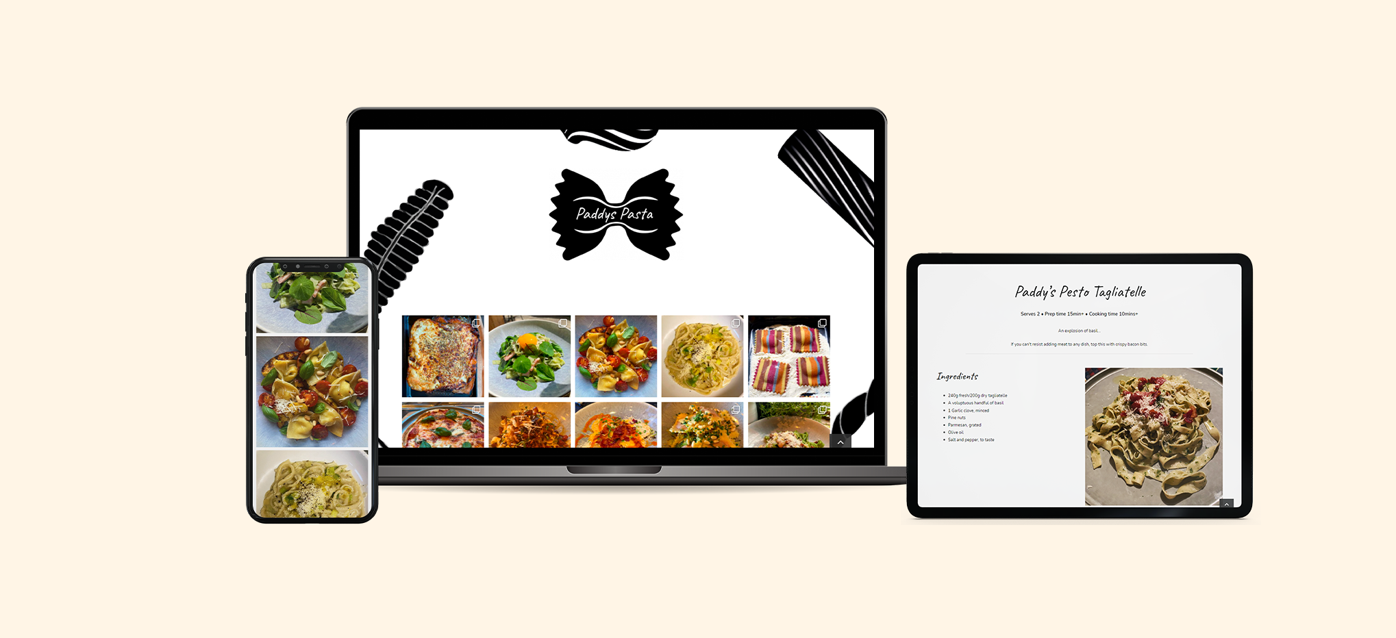 Paddys Pasta Case study Website design build
