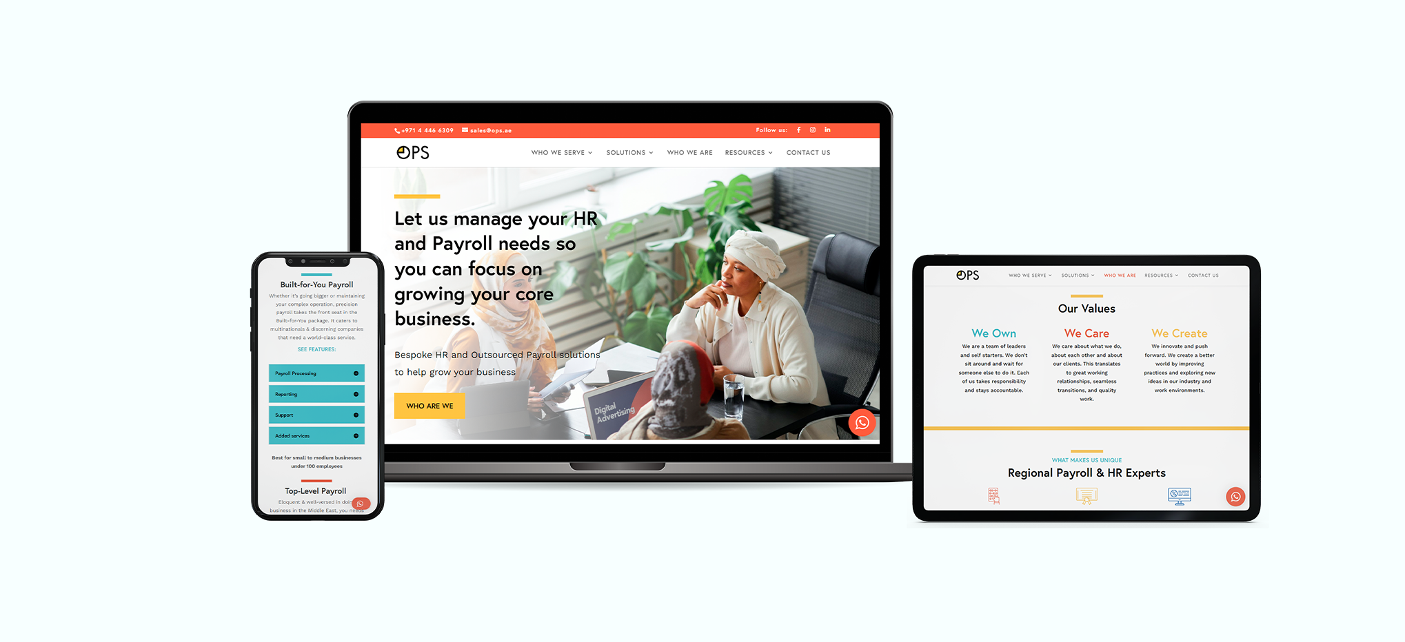 OPS Case study Website design build