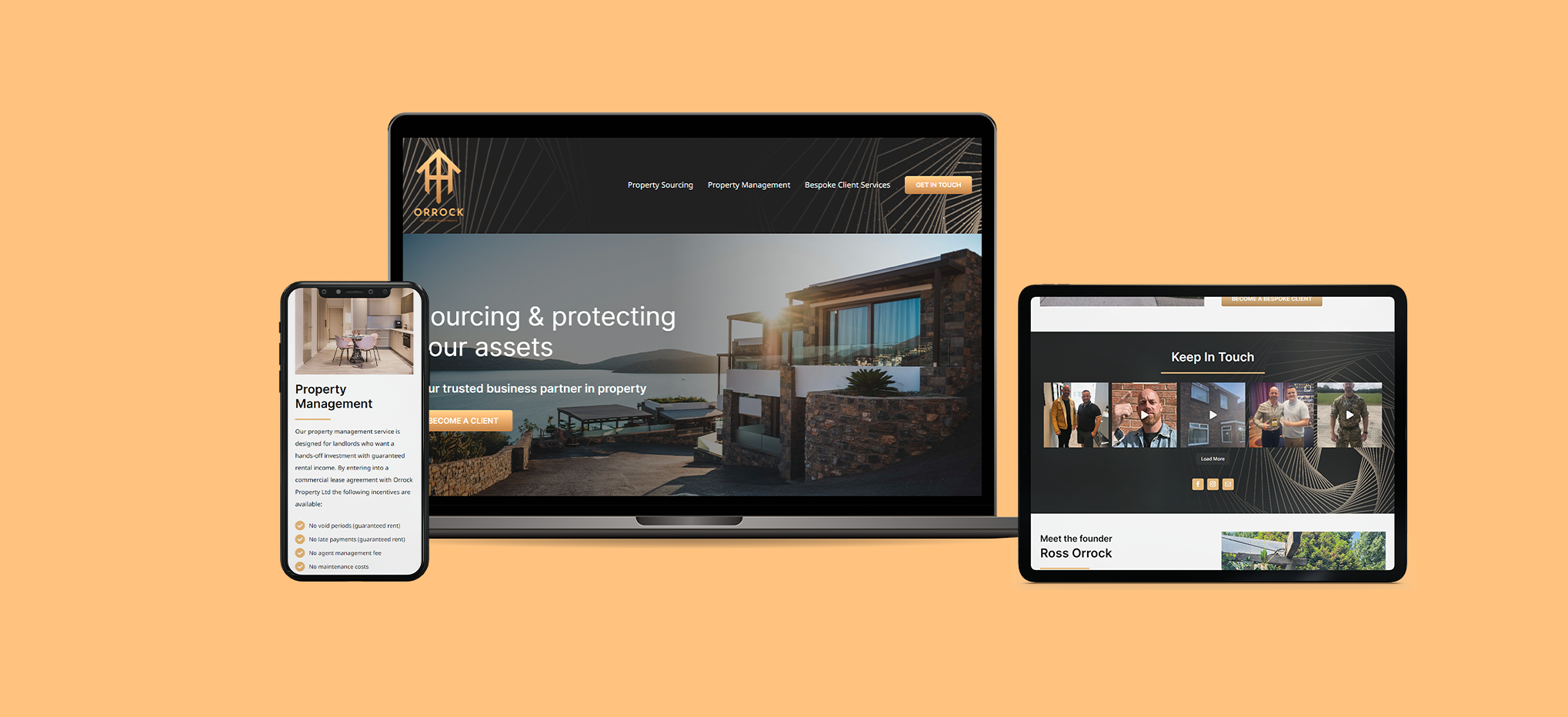 Orrock Property Management Case study Website design build
