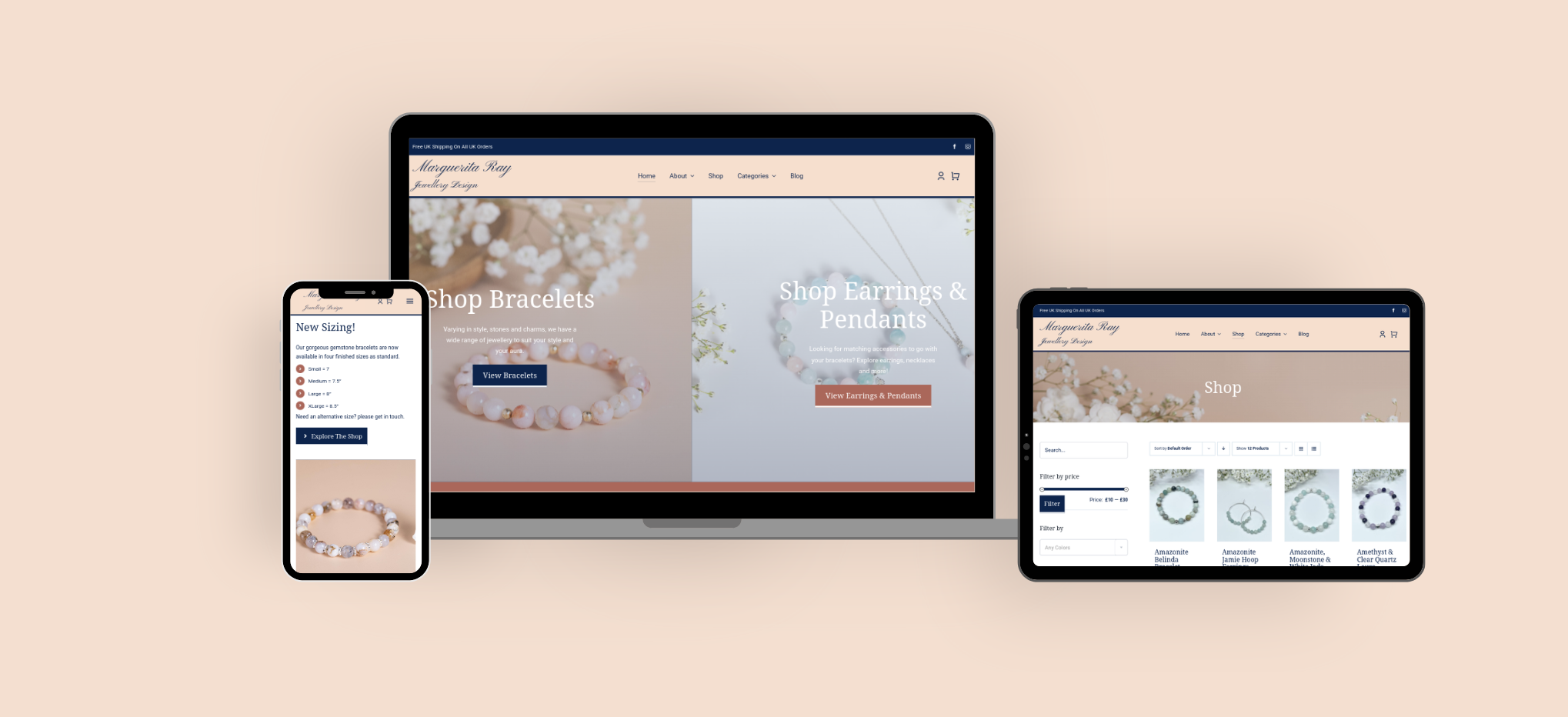 Marguray Jewellery eCommerce Case study Website design build