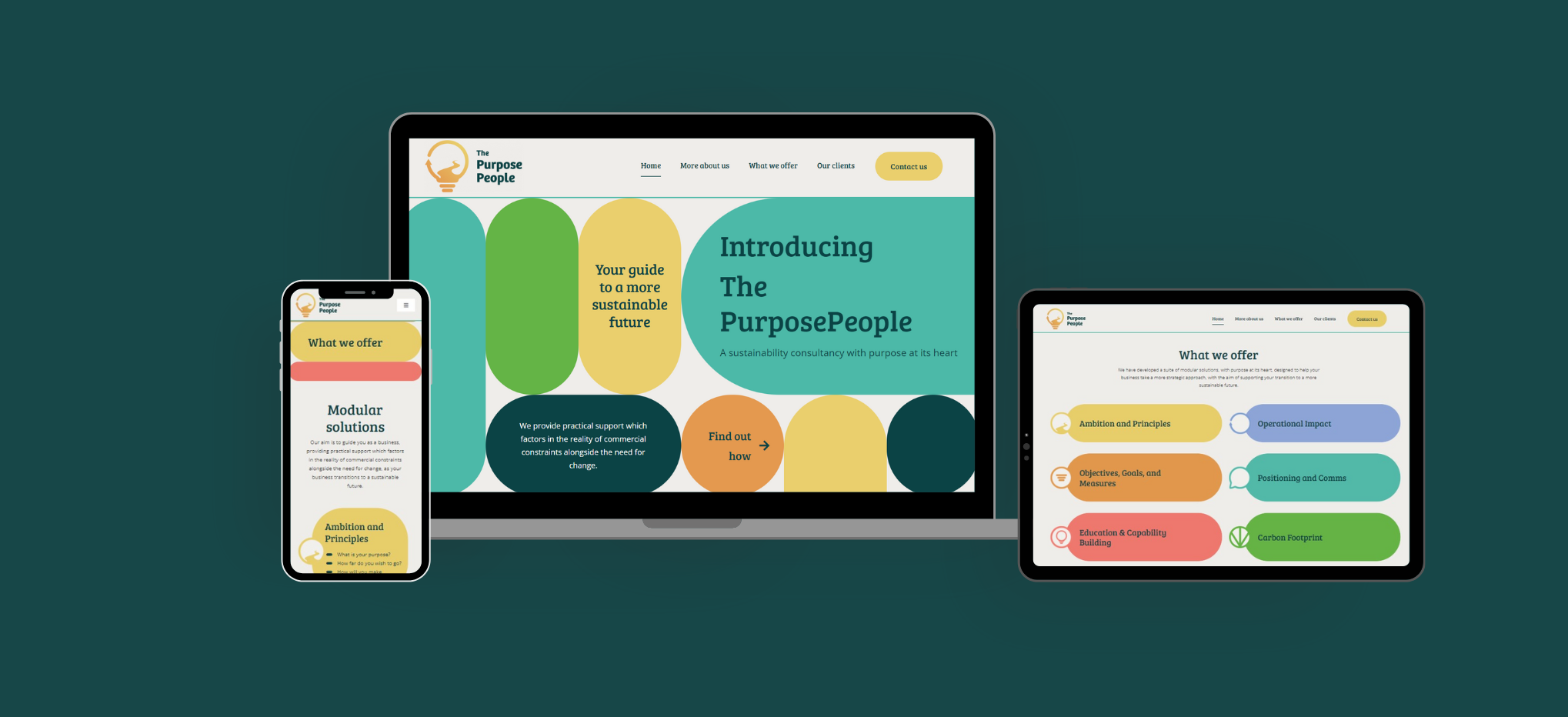 Purpose People Case study Website design build