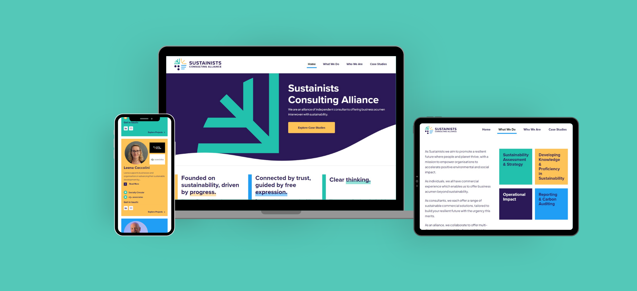 Sustainists Case study Website design build