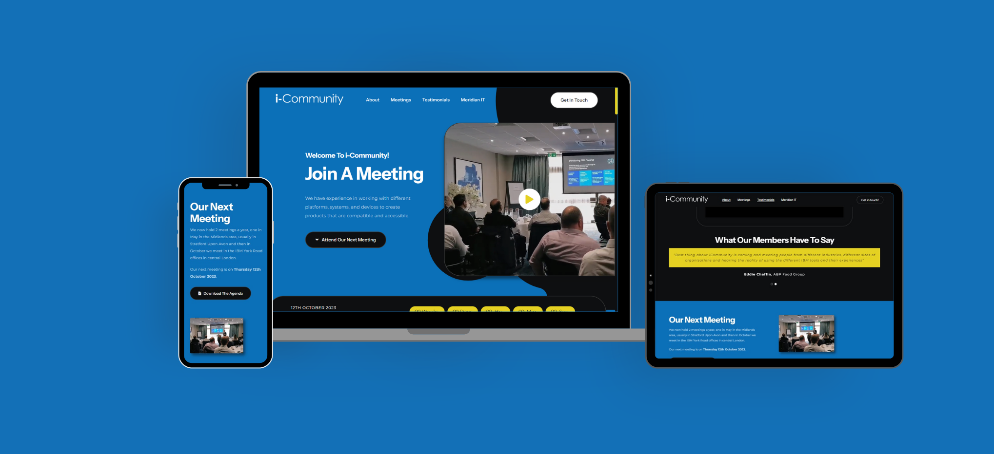 iCommunity Case study Website design build