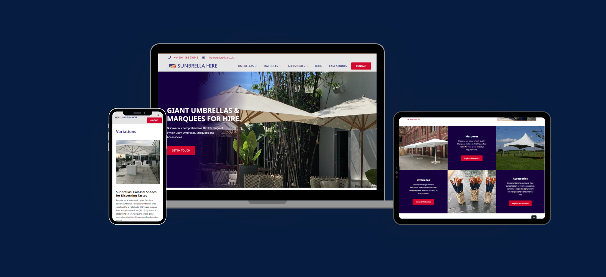 Sunbrella Case study Website design build