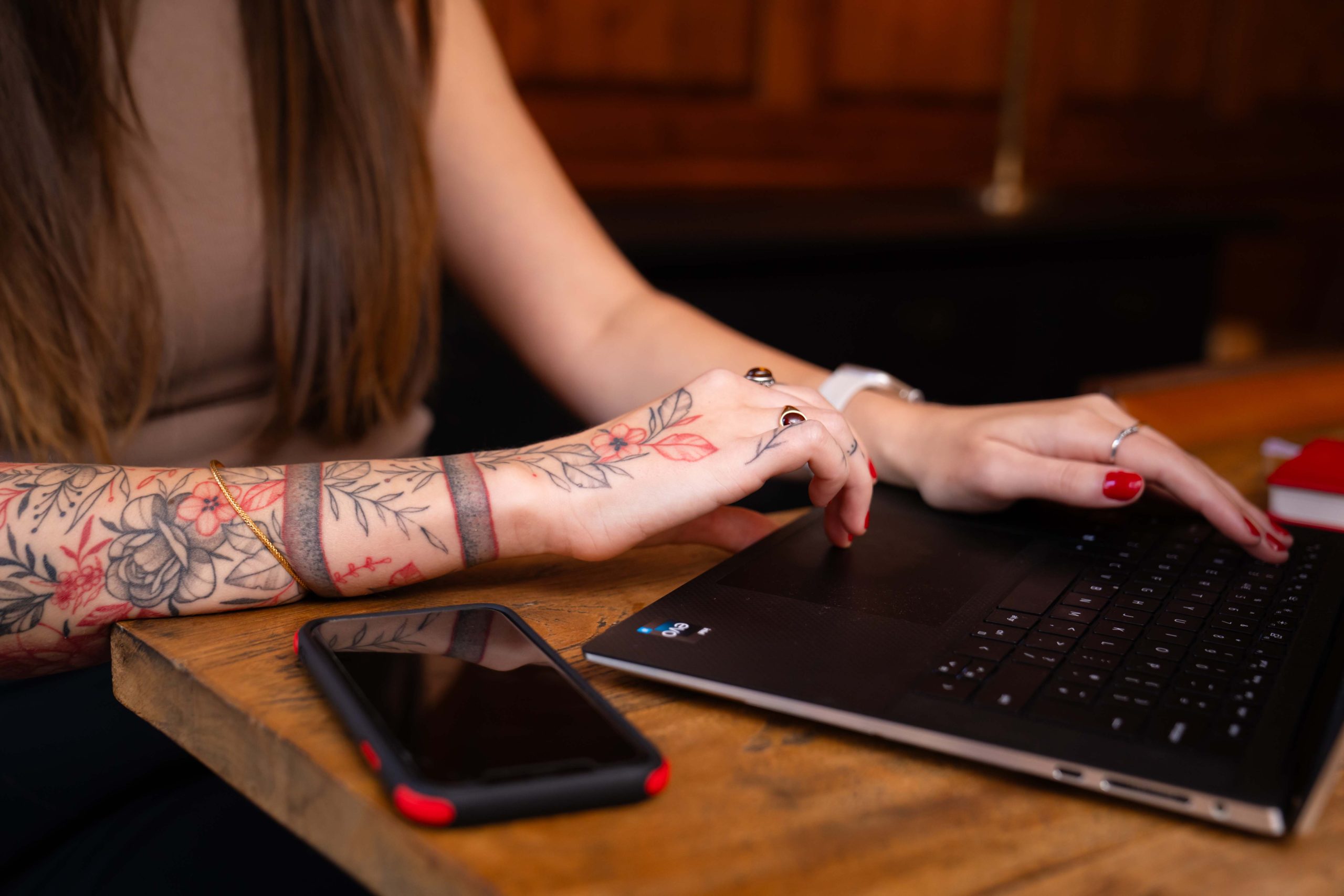 Chell Web & Design laptop working website design graphics maintenance SEO agency bespoke web Sasha Mitchell
