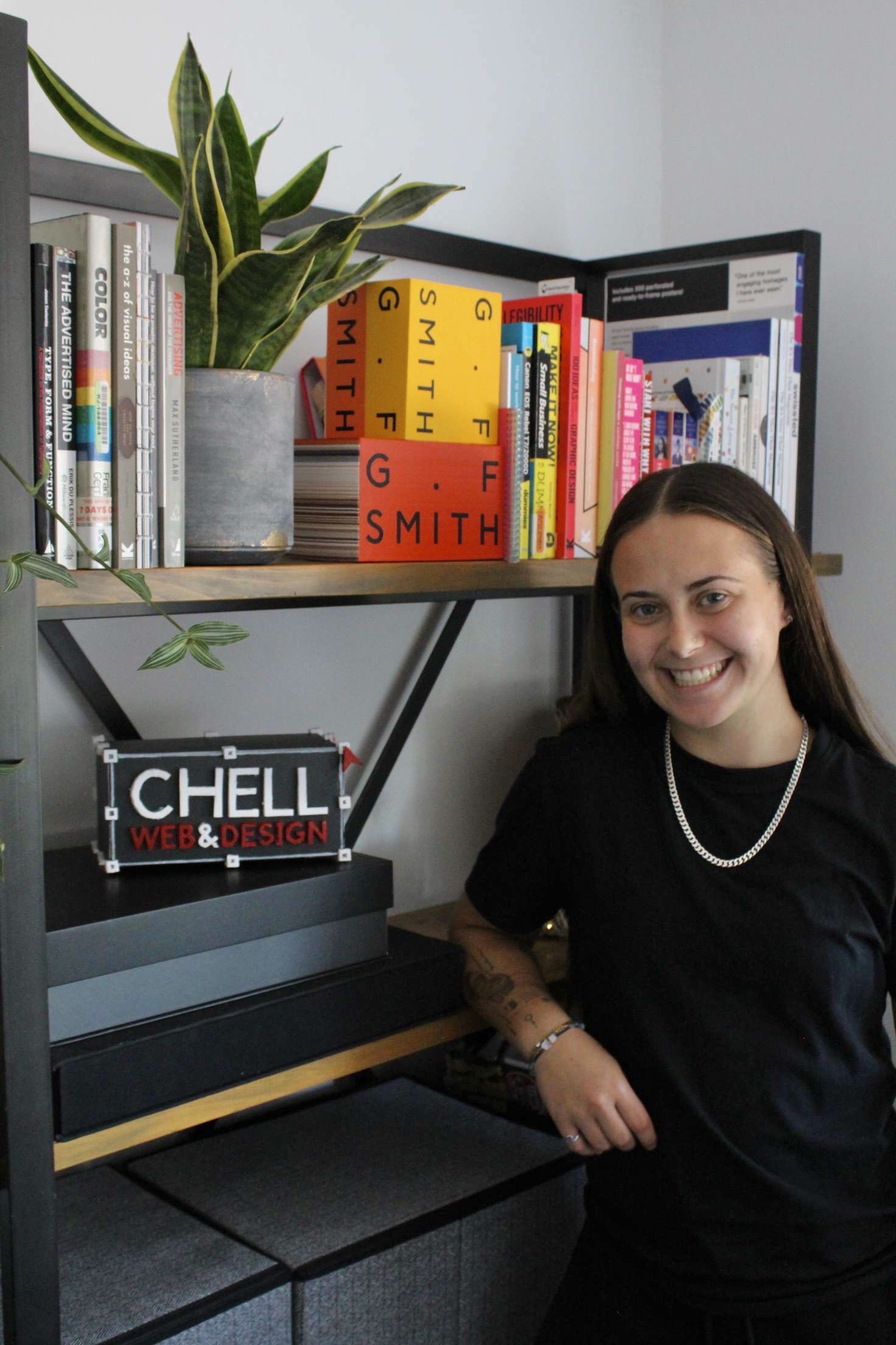 Teyla Poulter Chell Web & Design laptop working website design graphics maintenance SEO agency bespoke web