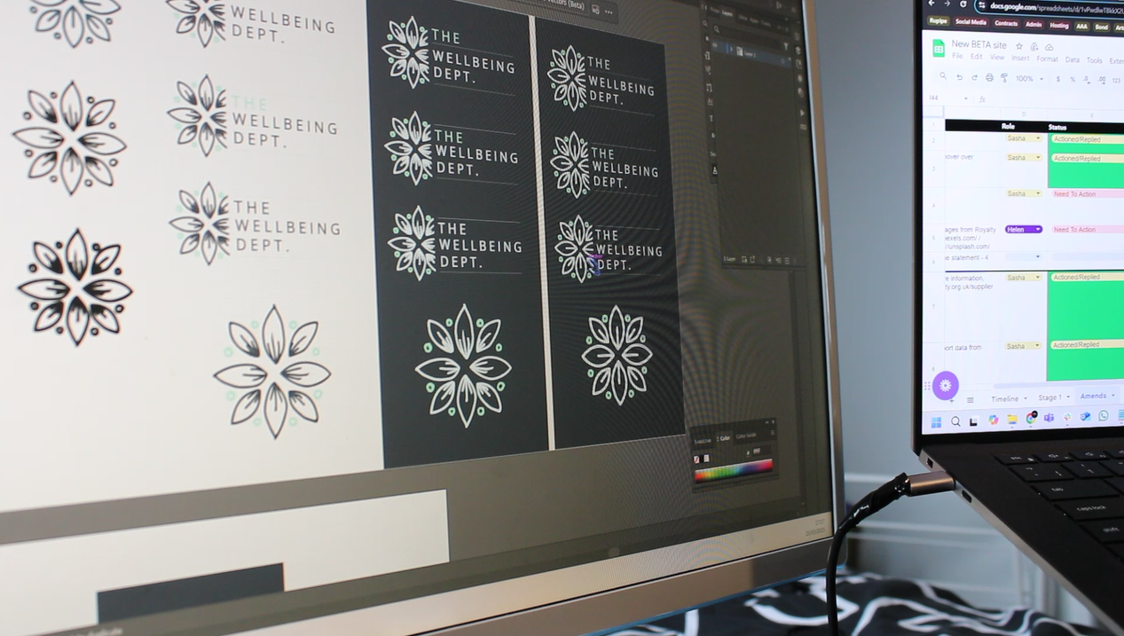 Chell Web & Design laptop working website design graphics maintenance SEO agency bespoke web logo research